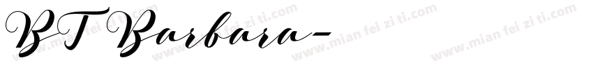 BT Barbara字体转换